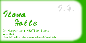 ilona holle business card